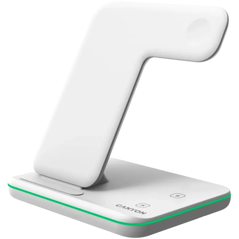 CANYON wireless charger WS-303 15W 3in1 White - 1