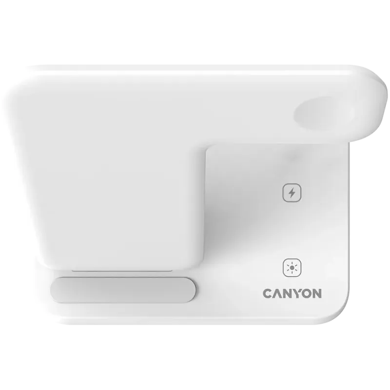 CANYON wireless charger WS-303 15W 3in1 White - 1