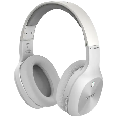 Edifier W800BT Plus Wireless Over-Ear Headphones, 40mm Dynamic Drivers, BT V5.1, Up To 55H Battery, USB-C, White - 1