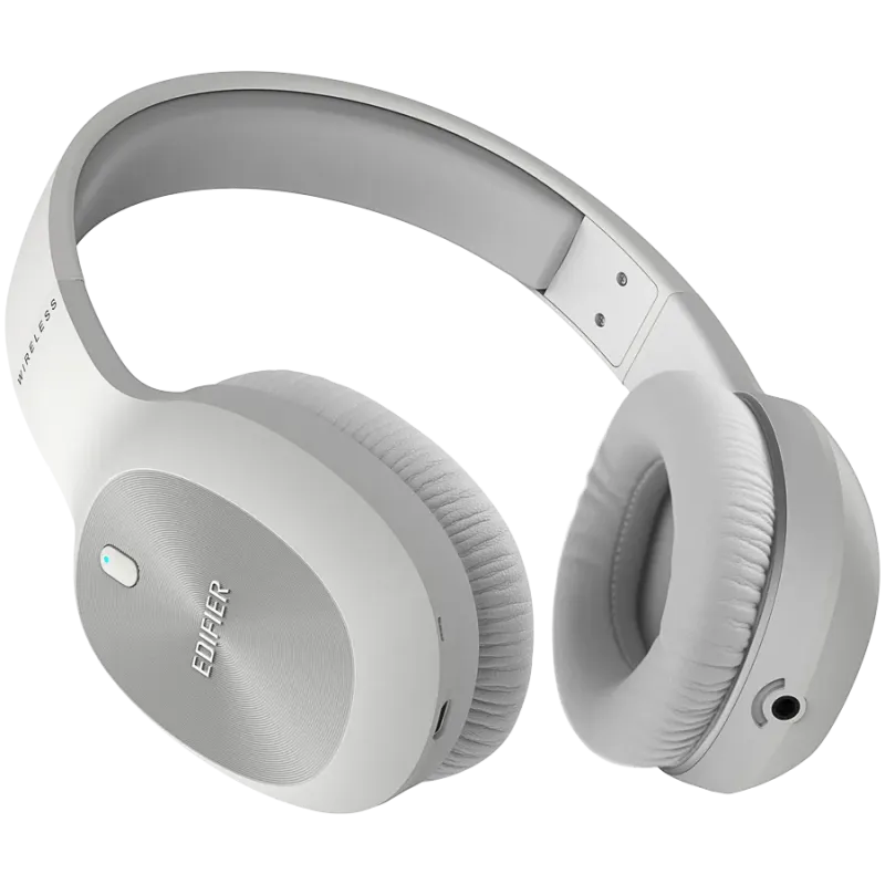 Edifier W800BT Plus Wireless Over-Ear Headphones, 40mm Dynamic Drivers, BT V5.1, Up To 55H Battery, USB-C, White - 1