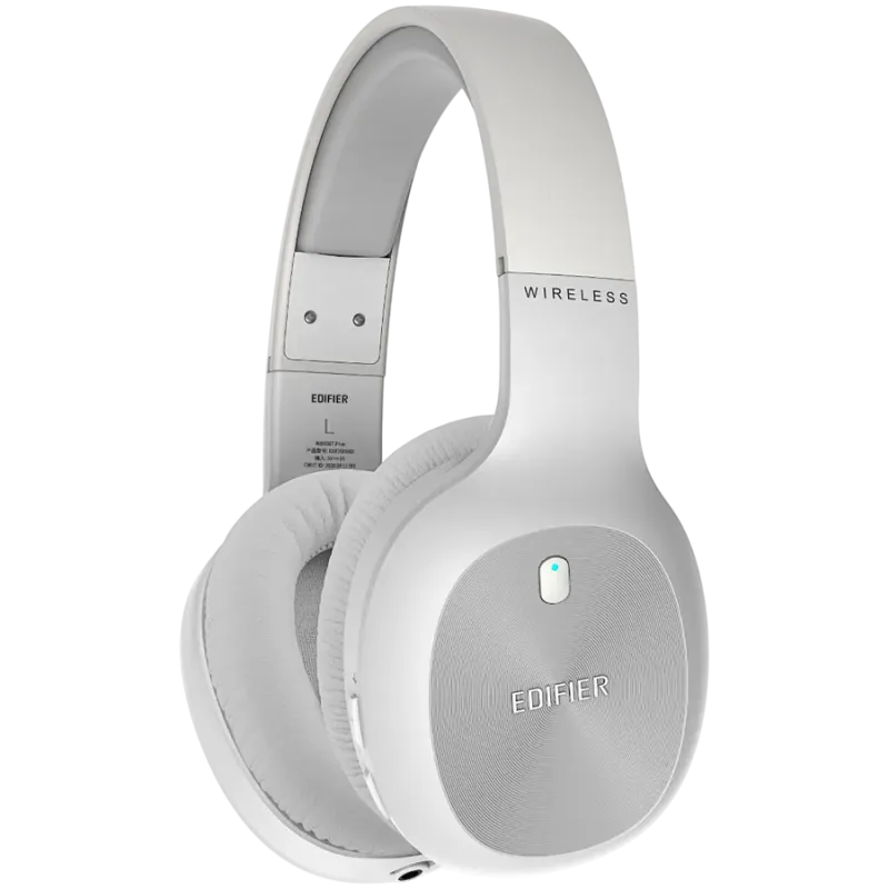 Edifier W800BT Plus Wireless Over-Ear Headphones, 40mm Dynamic Drivers, BT V5.1, Up To 55H Battery, USB-C, White - 1