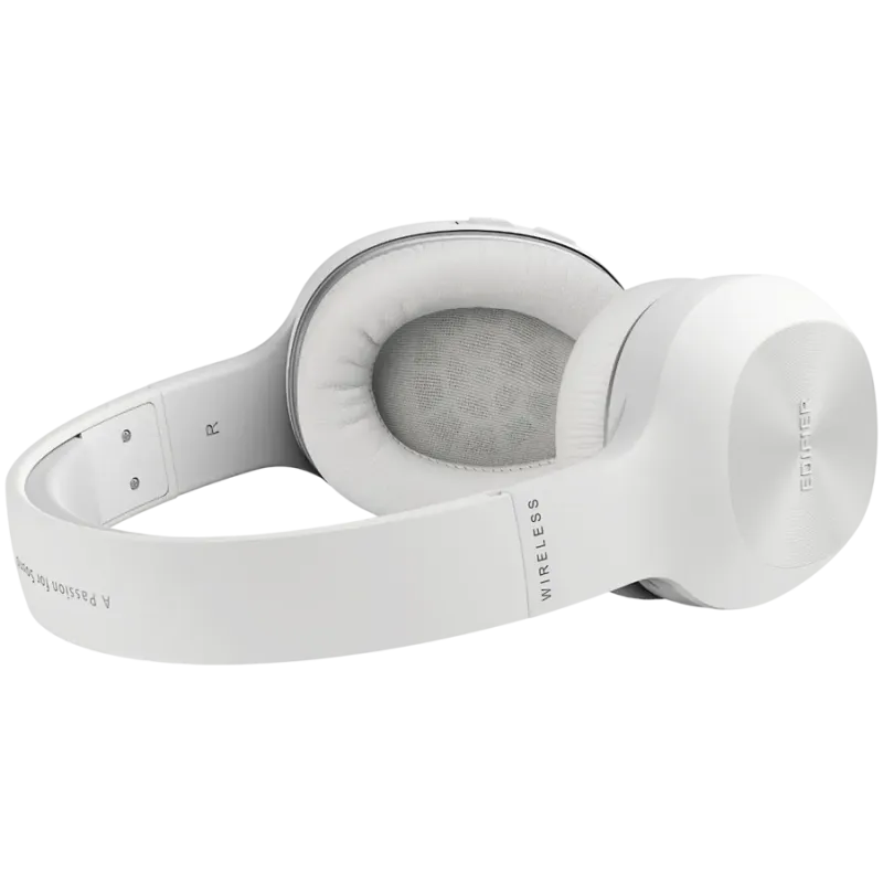 Edifier W800BT Plus Wireless Over-Ear Headphones, 40mm Dynamic Drivers, BT V5.1, Up To 55H Battery, USB-C, White - 1