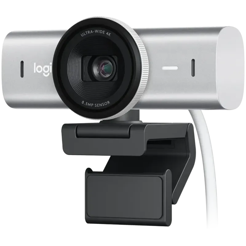 LOGITECH MX Brio 4K Ultra HD Webcam - PALE GREY - 2.4GHZ - EMEA28-935 - B2C - 1