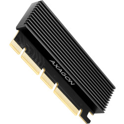 AXAGON PCEM2-XS PCI-E 3.0 16x - M.2 SSD NVMe, up to 80mm SSD, low profile, heatsink - 1