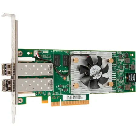 Qlogic 16Gb Dual Port FC HBA, PCIe Gen3 x4, LC multi-mode optic - 1
