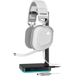 CORSAIR HS80 RGB Wireless Headset, White - EU - 4