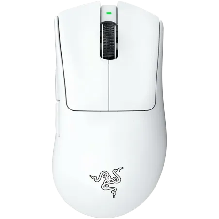 Razer DeathAdder V3 Pro - White Edition, Ergonomic Wireless Gaming Mouse, Speedflex Charging Cable USB Type C, 30000DPI, Optical