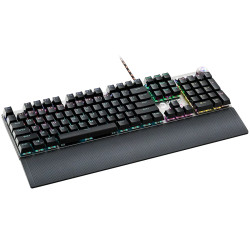 CANYON Nightfall GK-7, Wired Gaming Keyboard,Black 104 mechanical switches,60 million times key life, 22 types of lights,Removab