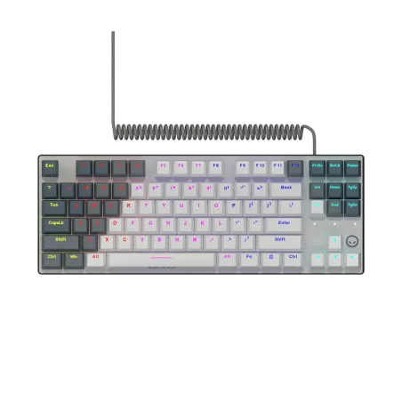 LORGAR Azar 514TKL, Wired RGB mechanical gaming keyboard, white, EN layout - 1