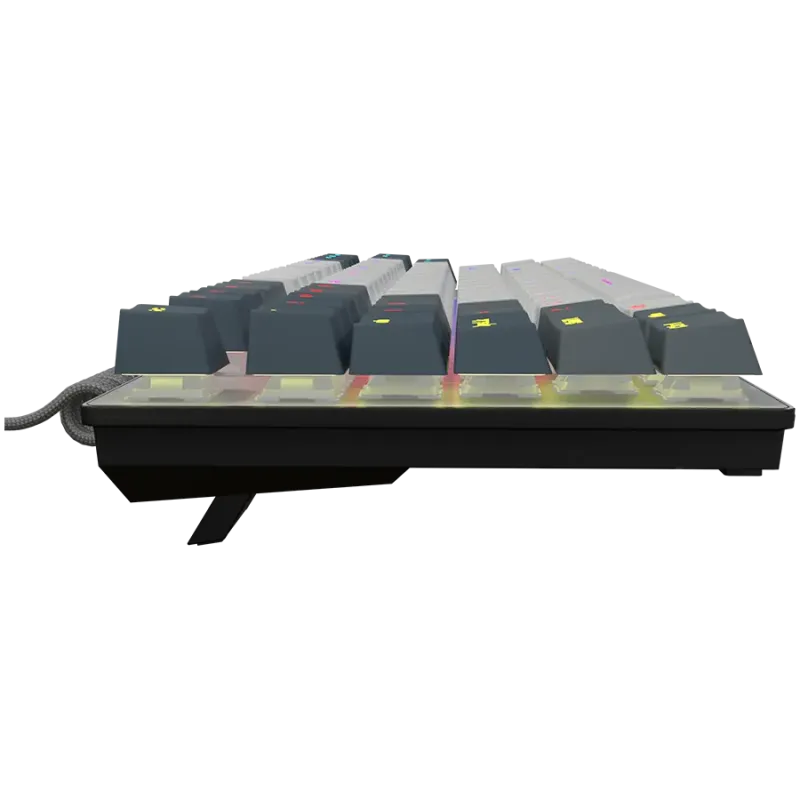 LORGAR Azar 514TKL, Wired RGB mechanical gaming keyboard, white, EN layout - 1