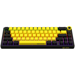 LORGAR KBP70MW, Wireless 65% Mechanical Gaming Keyboard Pro, Black/yellow, EN layout - 3