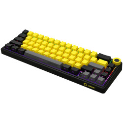 LORGAR KBP70MW, Wireless 65% Mechanical Gaming Keyboard Pro, Black/yellow, EN layout - 7