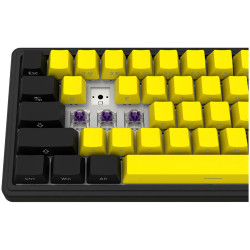 LORGAR KBP70MW, Wireless 65% Mechanical Gaming Keyboard Pro, Black/yellow, EN layout - 8