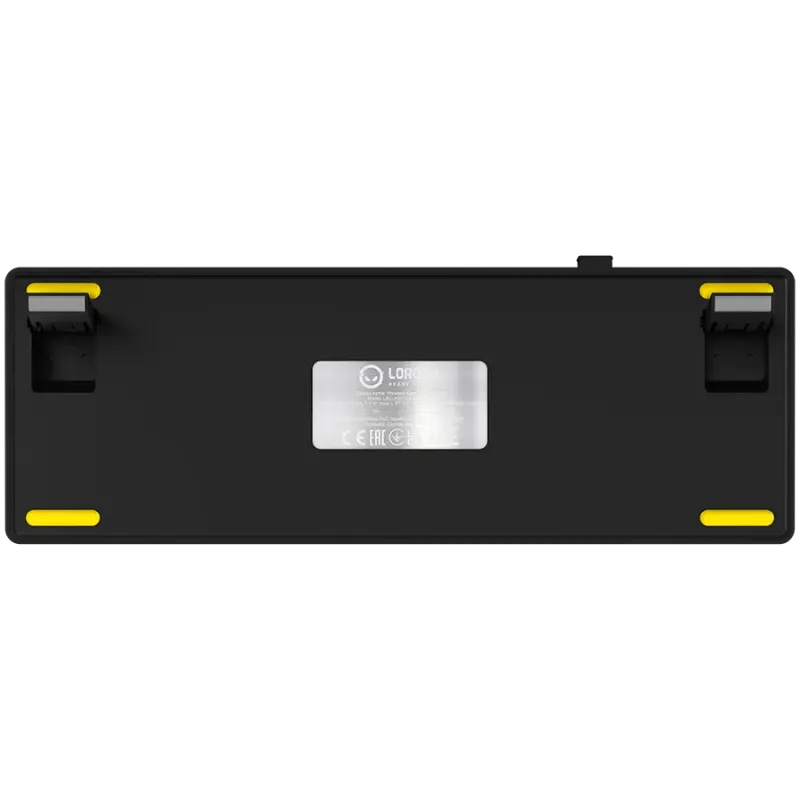 LORGAR KBP70MW, Wireless 65% Mechanical Gaming Keyboard Pro, Black/yellow, EN layout - 1