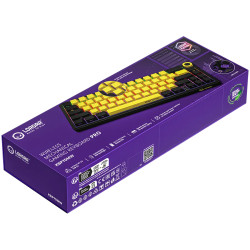 LORGAR KBP70MW, Wireless 65% Mechanical Gaming Keyboard Pro, Black/yellow, EN layout - 10