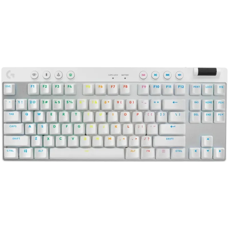 LOGITECH G PRO X TKL LIGHTSPEED Mechanical Gaming Keyboard - WHITE - US INT'L - TACTILE - 1
