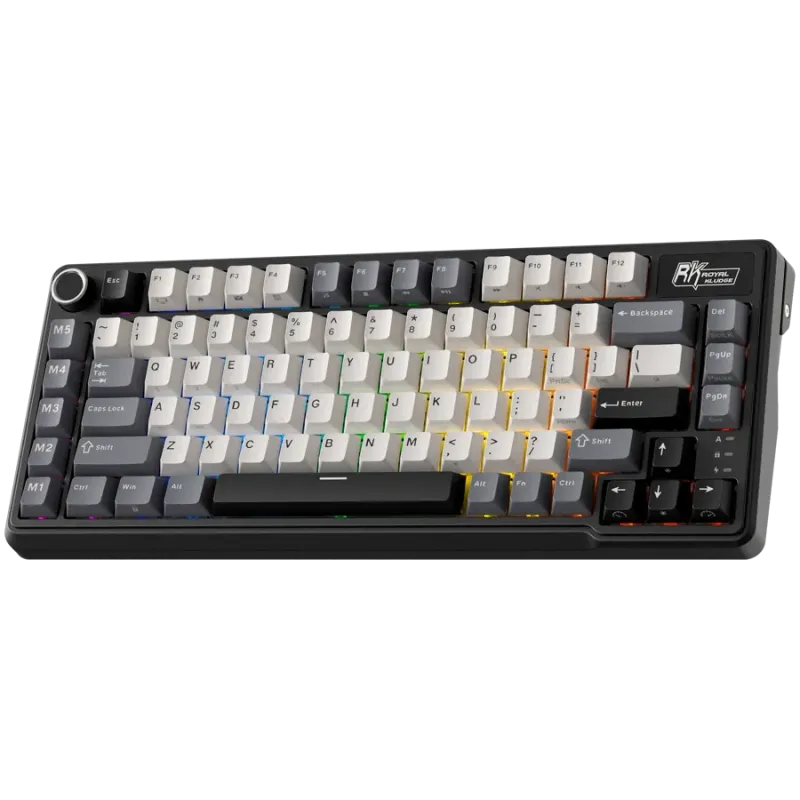 ROYAL KLUDGE RK L75 Knight Black Gaming Keyboard Cream switch - 1