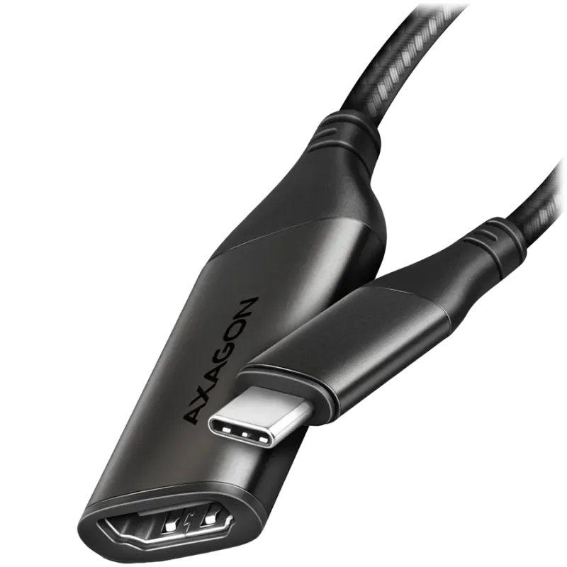 AXAGON RVC-HI2M USB-C - HDMI 2.0 adapter 4K/60Hz Aluminum, 25cm cable - 1