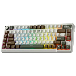 ROYAL KLUDGE RK L75 Palm Green Gaming Keyboard Cream switch - 2