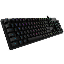 LOGITECH G512 Corded LIGHTSYNC Mechanical Gaming Keyboard - CARBON - US INT'L - USB - TACTILE - 1