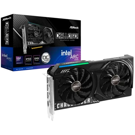 ASROCK Intel Arc B580 Challenger OC 12GB GDDR6 192-bit HDMI 3x DP - 1