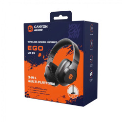 CANYON headset EGO GH-16 3in1 2.4Ghz+BT Black - 7