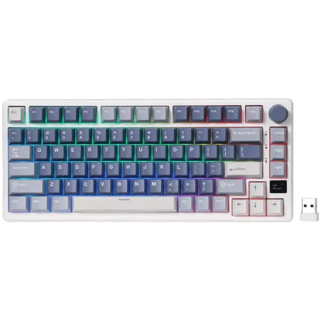 ROYAL KLUDGE RK-M75 Ocean Blue Gaming Keyboard K Sliver switch - 1