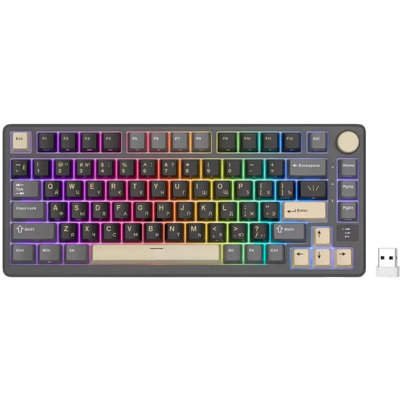 ROYAL KLUDGE RK-M75 Phantom Gaming Keyboard K Silver switch - 1