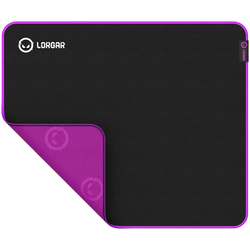 Lorgar Main 315, Gaming mouse pad, High-speed surface, Purple anti-slip rubber base, size: 500mm x 420mm x 3mm, weight 0.39kg - 