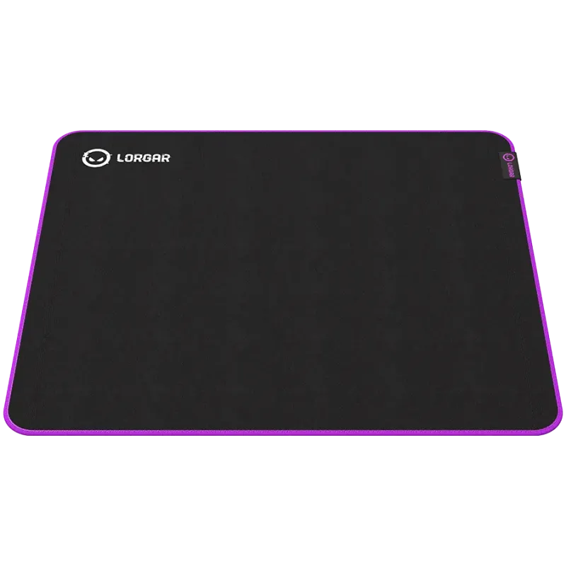 Lorgar Main 315, Gaming mouse pad, High-speed surface, Purple anti-slip rubber base, size: 500mm x 420mm x 3mm, weight 0.39kg - 