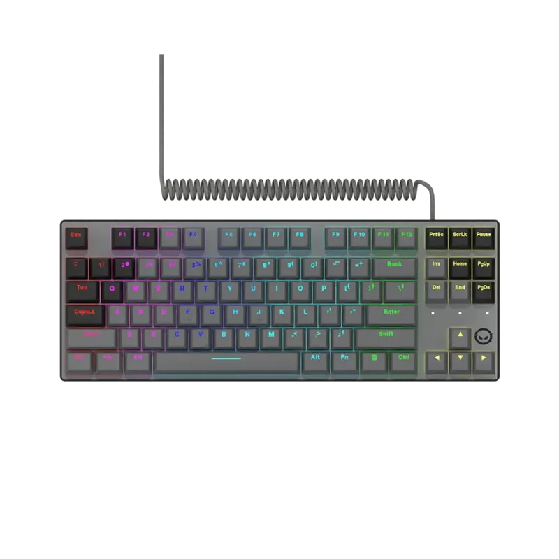 LORGAR Azar 514TKL, Wired RGB mechanical gaming keyboard, black, EN layout - 1