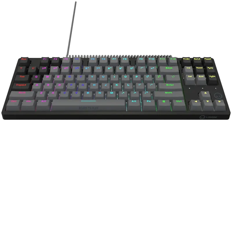 LORGAR Azar 514TKL, Wired RGB mechanical gaming keyboard, black, EN layout - 1