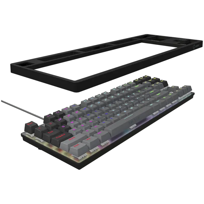LORGAR Azar 514TKL, Wired RGB mechanical gaming keyboard, black, EN layout - 1