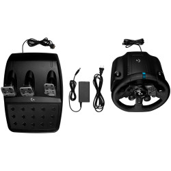 LOGITECH G923 Racing Wheel and Pedals - PC/PS - BLACK - USB - 4
