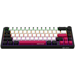 LORGAR KBP70MW, Wireless 65% Mechanical Gaming Keyboard Pro, Black/red, EN layout - 3