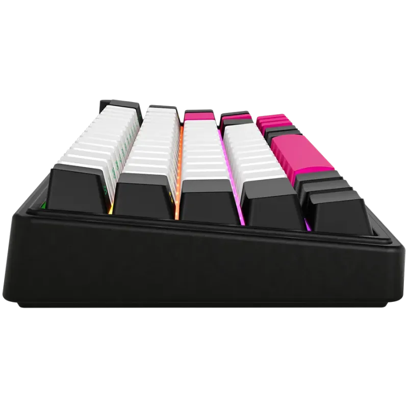 LORGAR KBP70MW, Wireless 65% Mechanical Gaming Keyboard Pro, Black/red, EN layout - 1