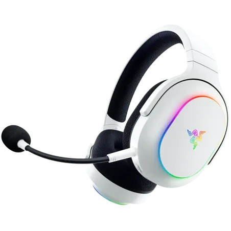 Razer Barracuda X Chroma, Gaming Headset, White, Oval Ear Cushions, 2.4 GHz Wireless / Bluetooth, Breathable Fabric with Memory 