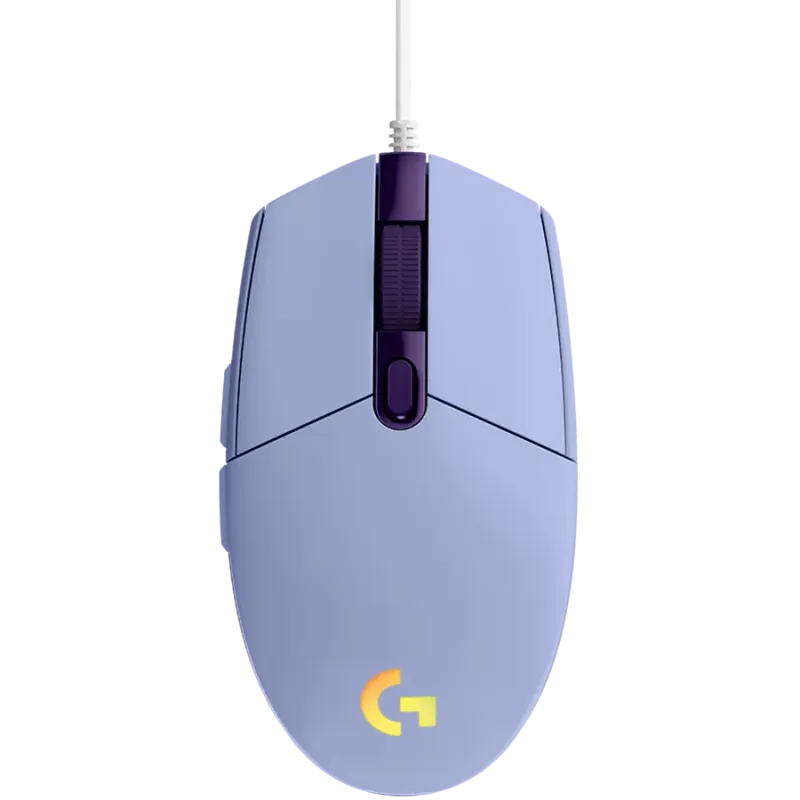 LOGITECH G102 LIGHTSYNC Corded Gaming Mouse - LILAC - USB - EER - 1