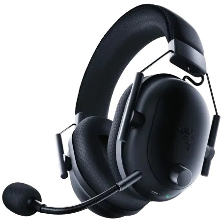 BlackShark V2 Pro (2023) - Black, Wireless Gaming Headset, Razer TriForce Titanium Driver 50 mm, Oval Ear Cushions, Detachable S
