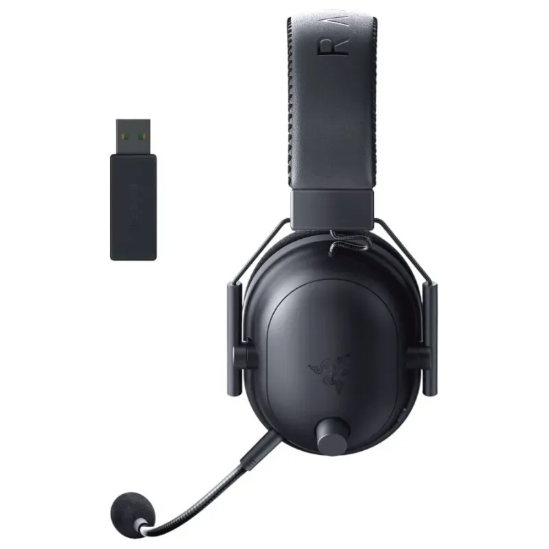 BlackShark V2 Pro (2023) - Black, Wireless Gaming Headset, Razer TriForce Titanium Driver 50 mm, Oval Ear Cushions, Detachable S