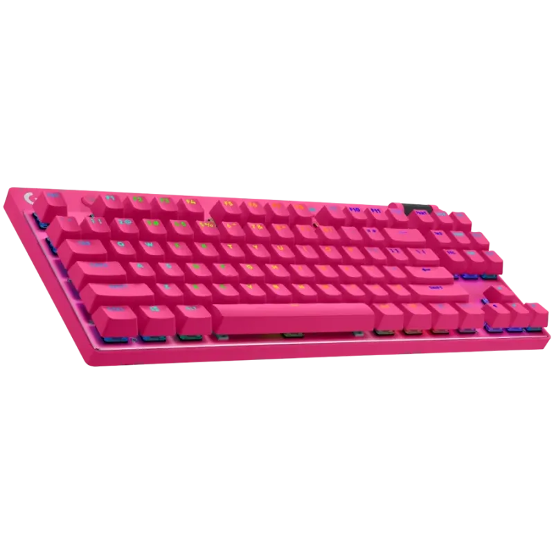 LOGITECH G PRO X TKL LIGHTSPEED Mechanical Gaming Keyboard - MAGENTA - US INT'l - TACTILE - 1
