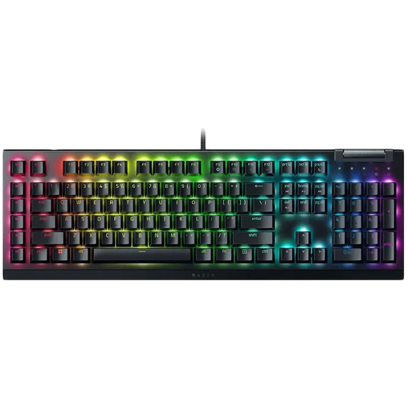 Razer BlackWidow V4 X Mechanical Gaming Keyboard, US Layout, Green Switch, Razer Chroma™ RGB, 6 Macro Keys, Lubricated Stabilize
