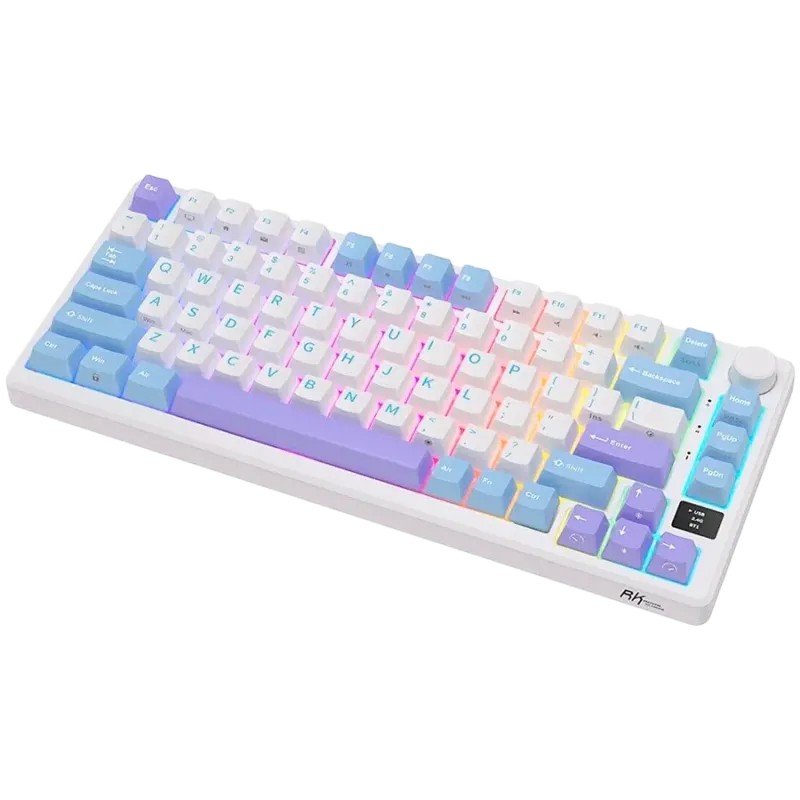 ROYAL KLUDGE RK-M75 Taro Milk Gaming Keyboard K Silver switch - 1