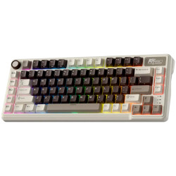 ROYAL KLUDGE RK L75 Mocha Grey Gaming Keyboard Cream switch - 2