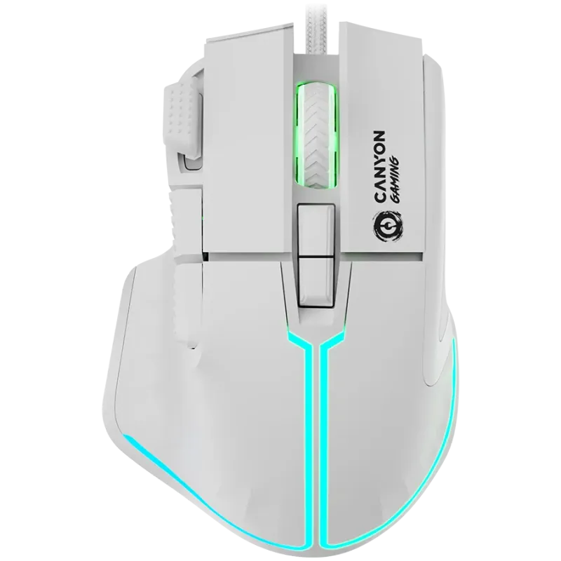 CANYON mouse Fortnax GM-636 RGB 9buttons Wired White - 1
