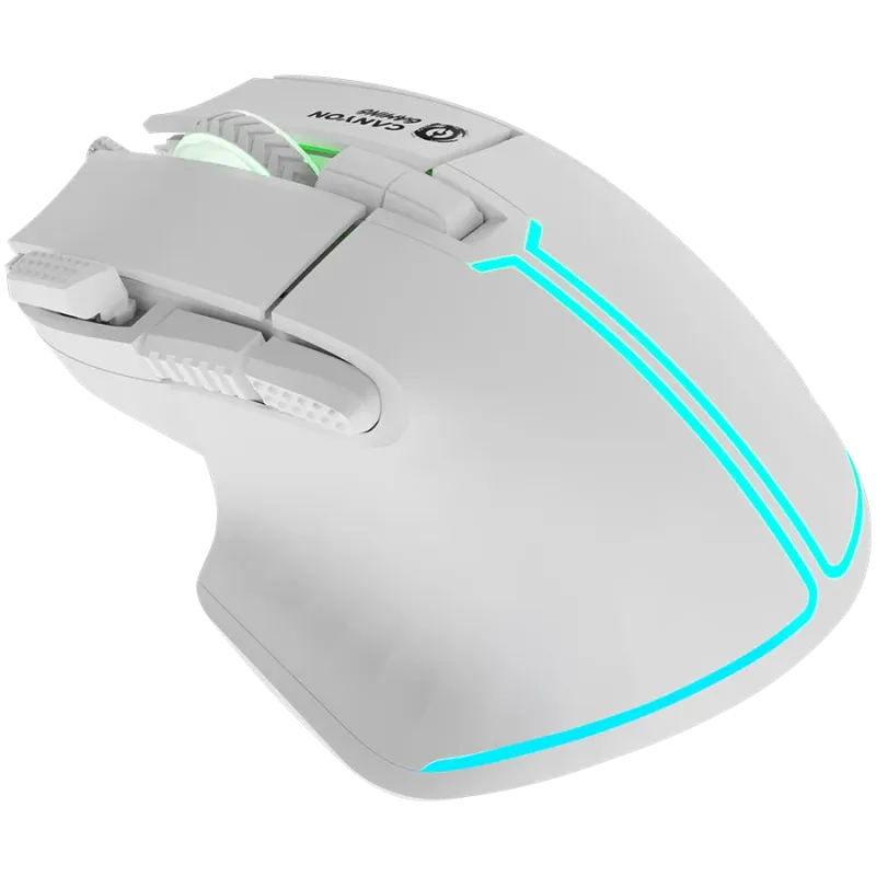 CANYON mouse Fortnax GM-636 RGB 9buttons Wired White - 1