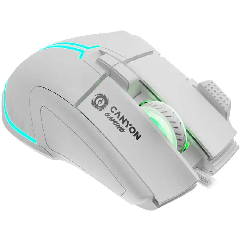 CANYON mouse Fortnax GM-636 RGB 9buttons Wired White - 1