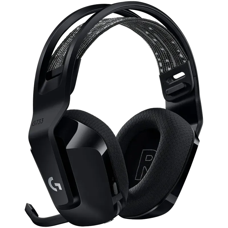 LOGITECH G733 LIGHTSPEED Wireless RGB Gaming Headset - BLACK - 1