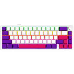 LORGAR KBP70MW, Wireless 65% Mechanical Gaming Keyboard Pro, White, EN layout - 1