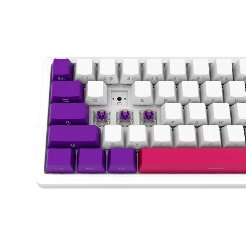 LORGAR KBP70MW, Wireless 65% Mechanical Gaming Keyboard Pro, White, EN layout - 1